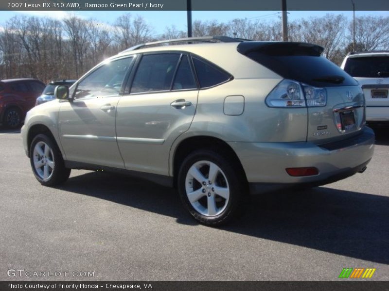 Bamboo Green Pearl / Ivory 2007 Lexus RX 350 AWD