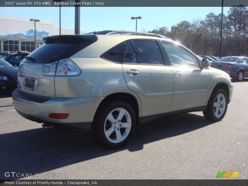 Bamboo Green Pearl / Ivory 2007 Lexus RX 350 AWD