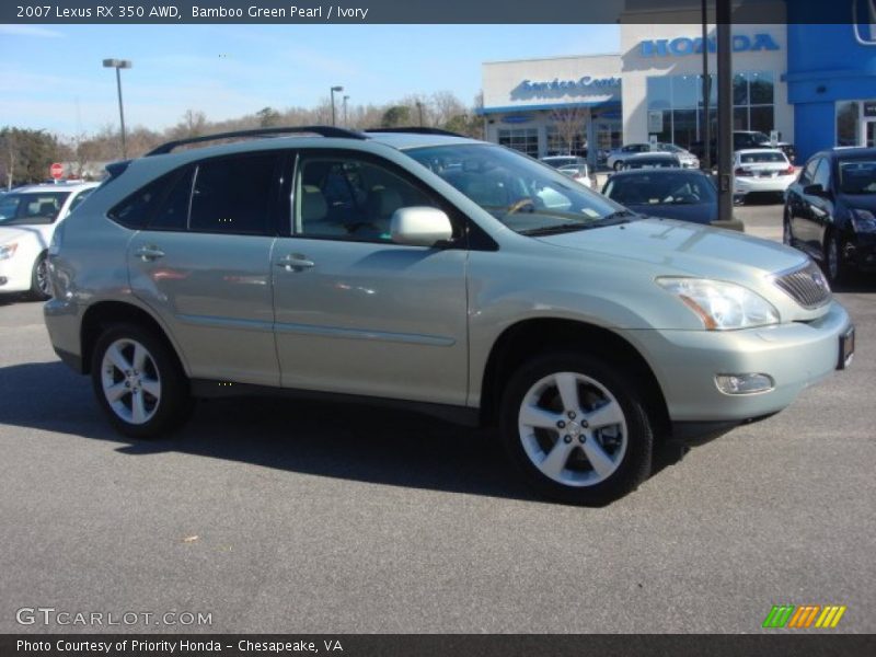 Bamboo Green Pearl / Ivory 2007 Lexus RX 350 AWD