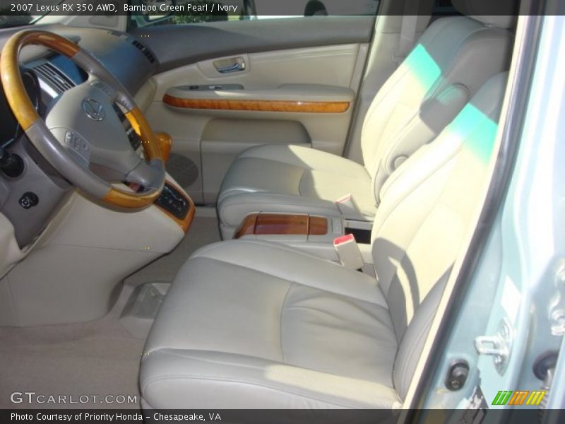 Front Seat of 2007 RX 350 AWD