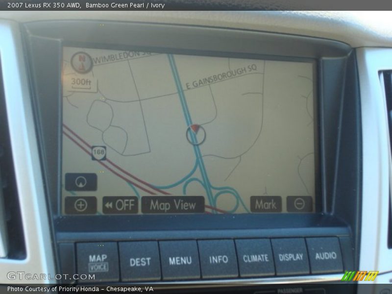 Bamboo Green Pearl / Ivory 2007 Lexus RX 350 AWD