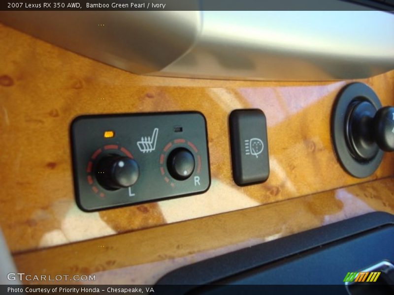 Controls of 2007 RX 350 AWD