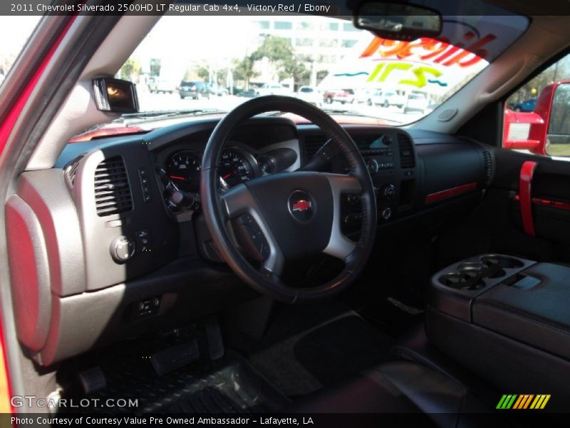 Victory Red / Ebony 2011 Chevrolet Silverado 2500HD LT Regular Cab 4x4