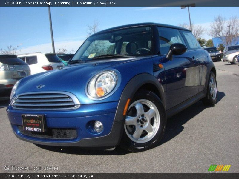 Lightning Blue Metallic / Grey/Black 2008 Mini Cooper Hardtop