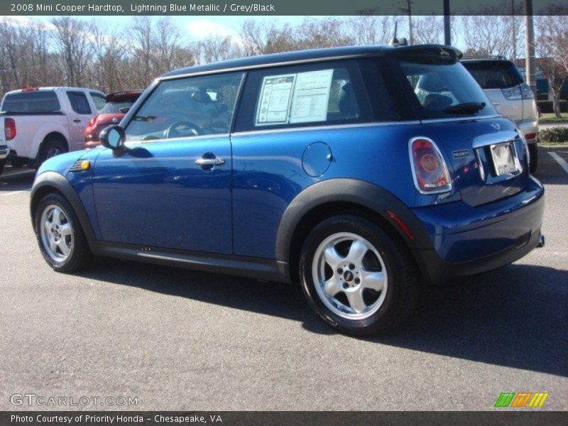 Lightning Blue Metallic / Grey/Black 2008 Mini Cooper Hardtop
