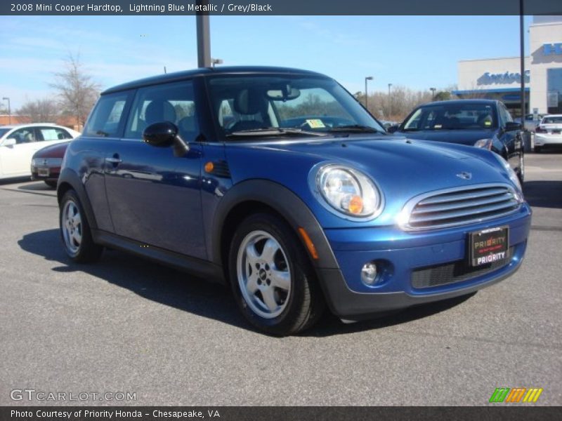 Lightning Blue Metallic / Grey/Black 2008 Mini Cooper Hardtop