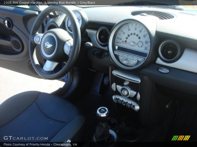 Lightning Blue Metallic / Grey/Black 2008 Mini Cooper Hardtop
