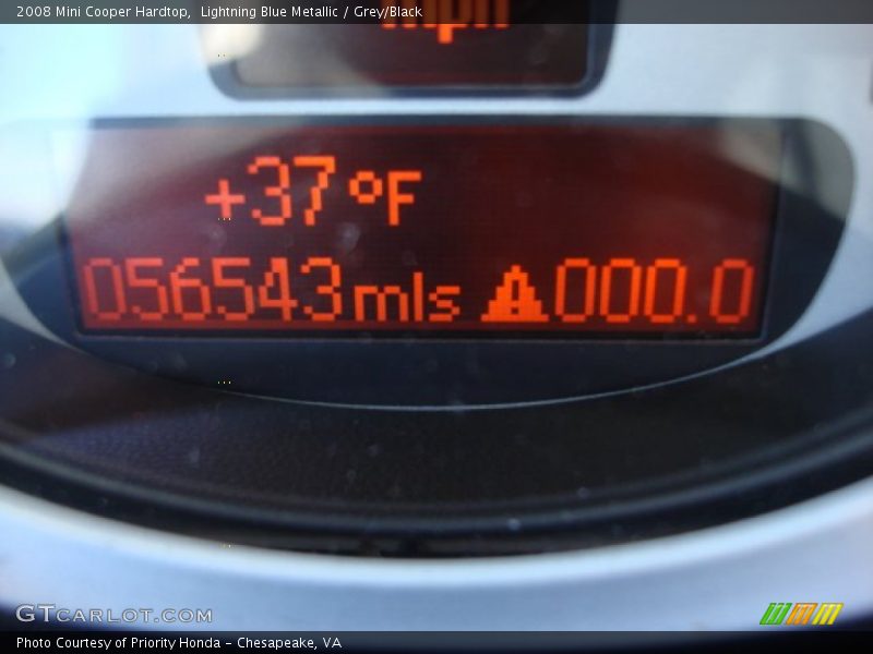 Lightning Blue Metallic / Grey/Black 2008 Mini Cooper Hardtop