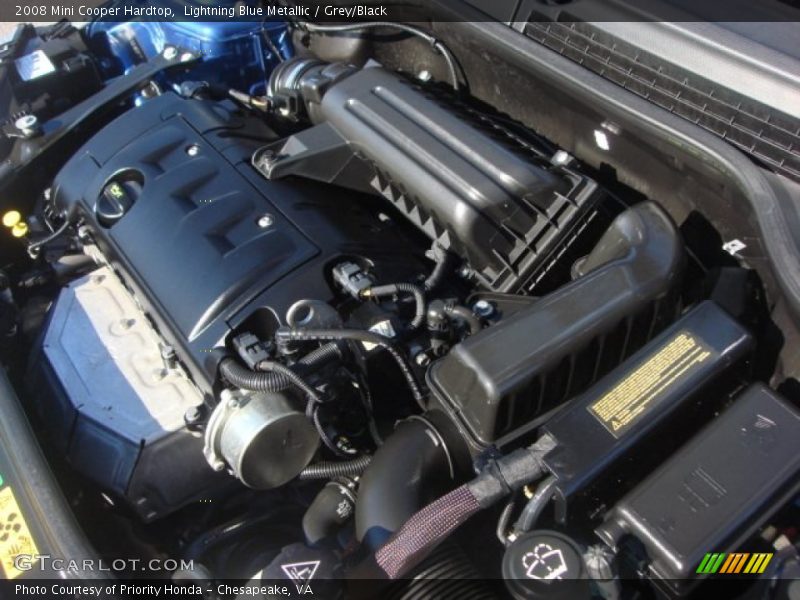 Lightning Blue Metallic / Grey/Black 2008 Mini Cooper Hardtop