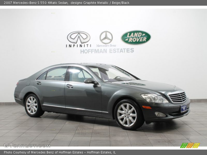 designo Graphite Metallic / Beige/Black 2007 Mercedes-Benz S 550 4Matic Sedan