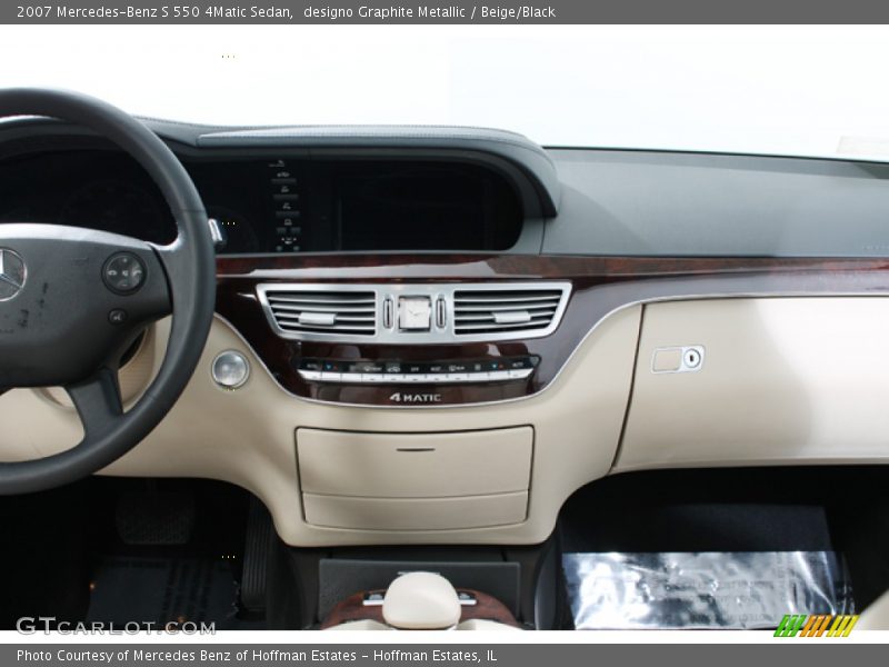 designo Graphite Metallic / Beige/Black 2007 Mercedes-Benz S 550 4Matic Sedan