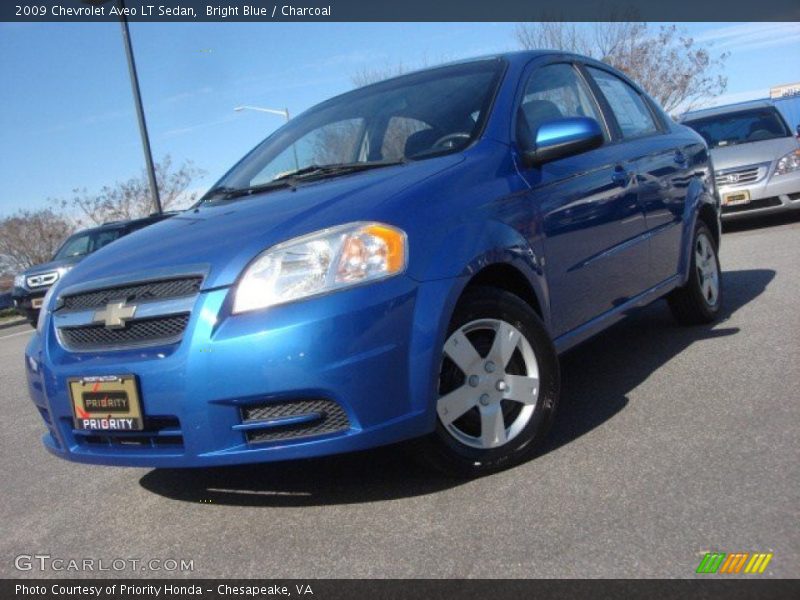 Bright Blue / Charcoal 2009 Chevrolet Aveo LT Sedan