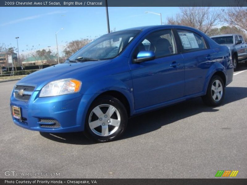 Bright Blue / Charcoal 2009 Chevrolet Aveo LT Sedan