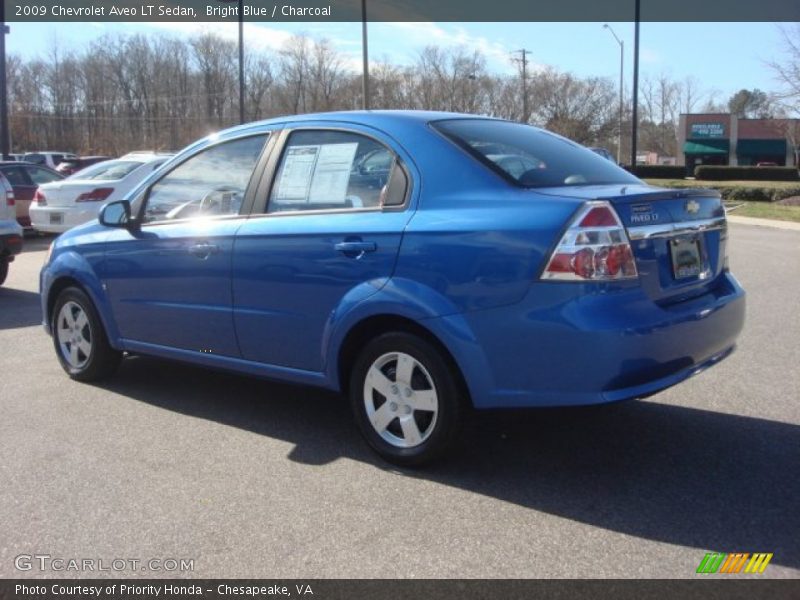 Bright Blue / Charcoal 2009 Chevrolet Aveo LT Sedan
