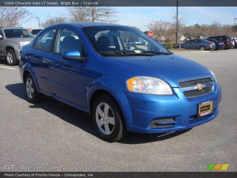 Bright Blue / Charcoal 2009 Chevrolet Aveo LT Sedan