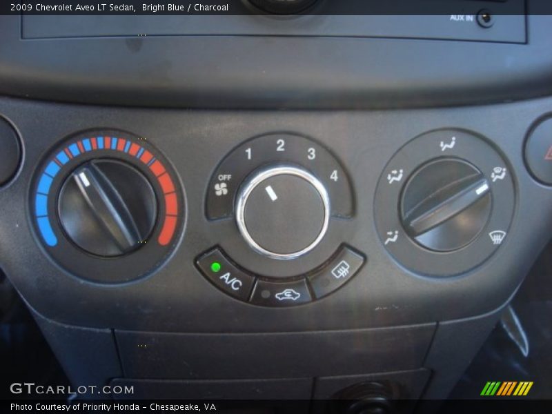 Bright Blue / Charcoal 2009 Chevrolet Aveo LT Sedan
