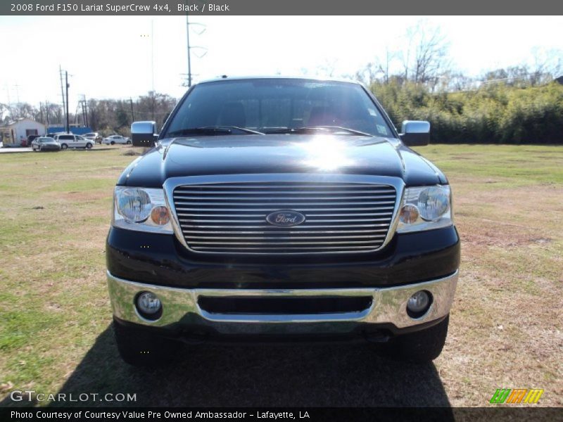 Black / Black 2008 Ford F150 Lariat SuperCrew 4x4