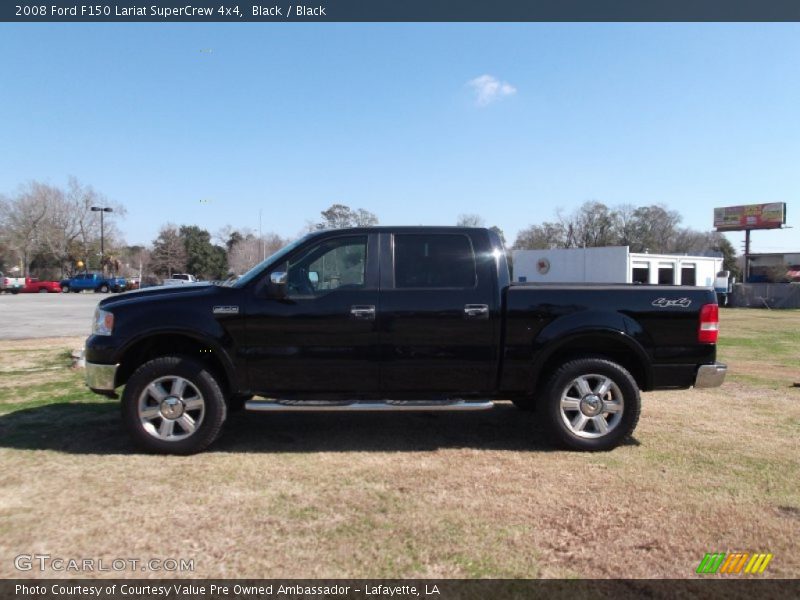 Black / Black 2008 Ford F150 Lariat SuperCrew 4x4