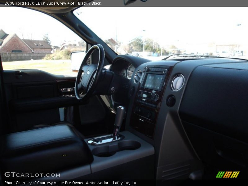 Black / Black 2008 Ford F150 Lariat SuperCrew 4x4
