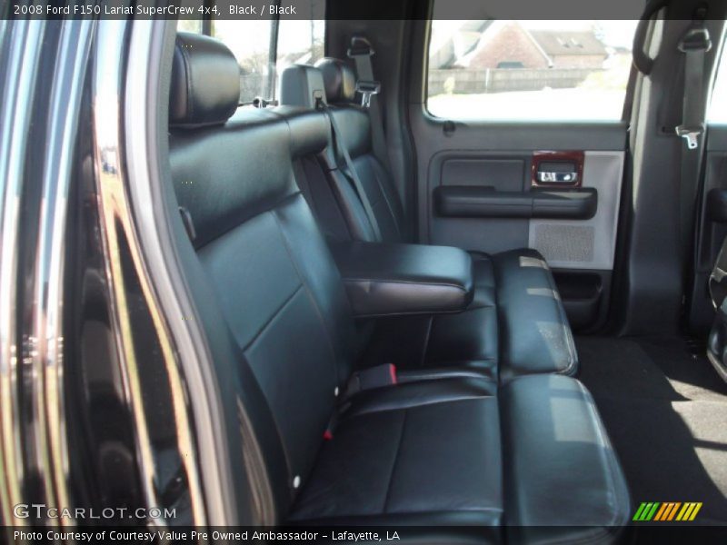Black / Black 2008 Ford F150 Lariat SuperCrew 4x4