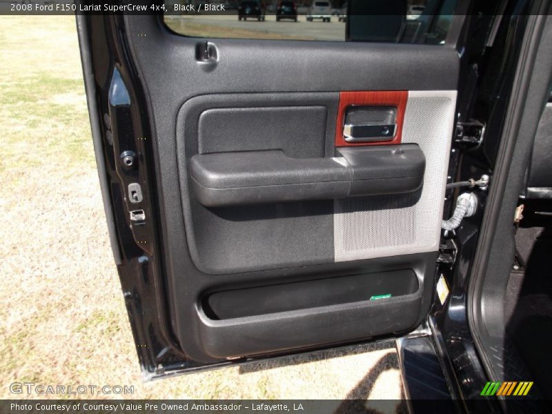 Black / Black 2008 Ford F150 Lariat SuperCrew 4x4