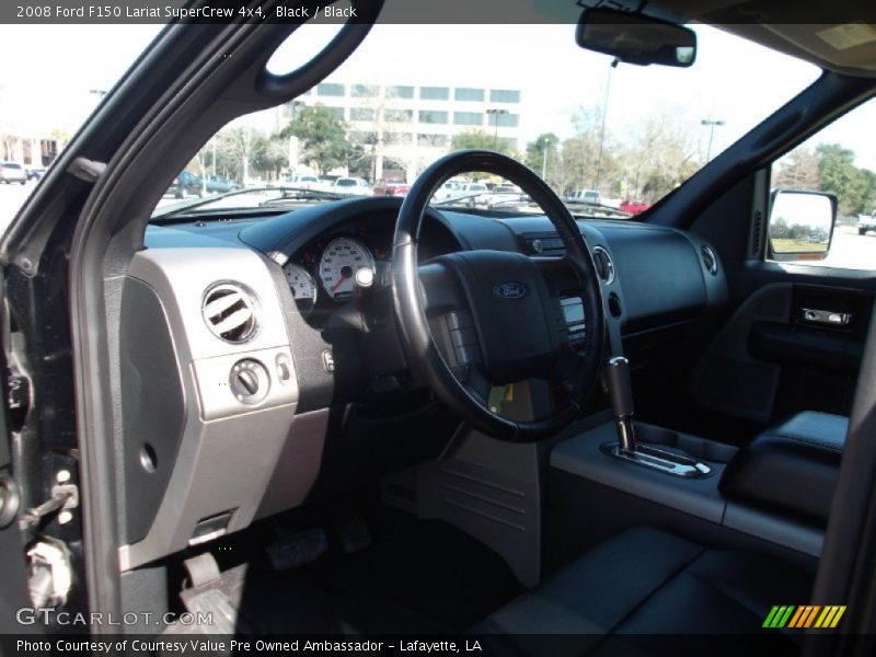 Black / Black 2008 Ford F150 Lariat SuperCrew 4x4