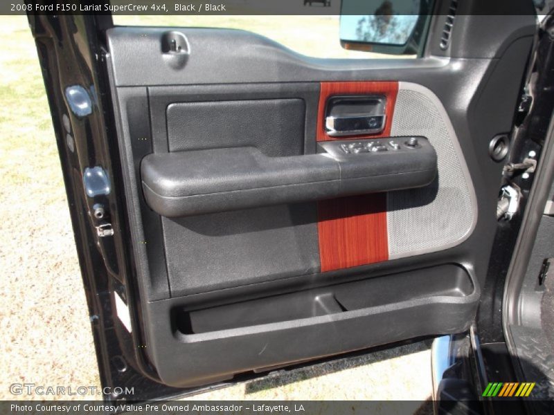 Black / Black 2008 Ford F150 Lariat SuperCrew 4x4