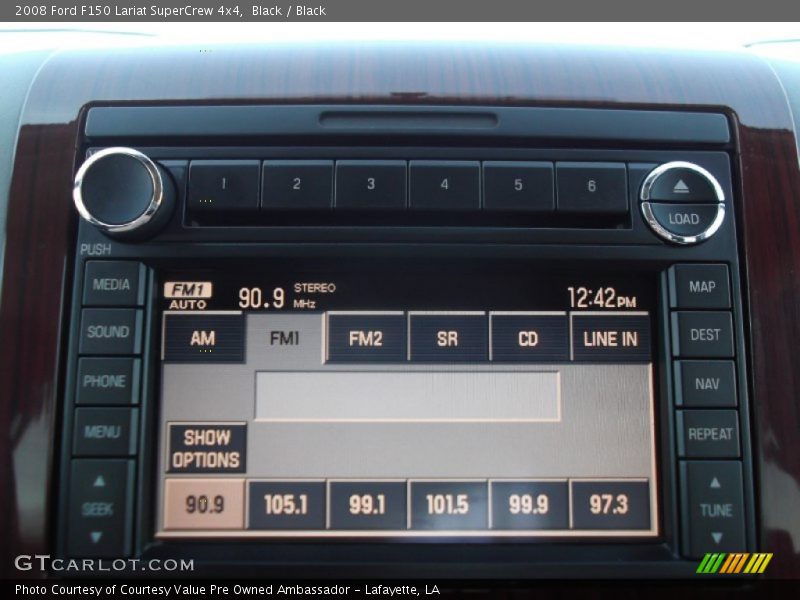 Black / Black 2008 Ford F150 Lariat SuperCrew 4x4