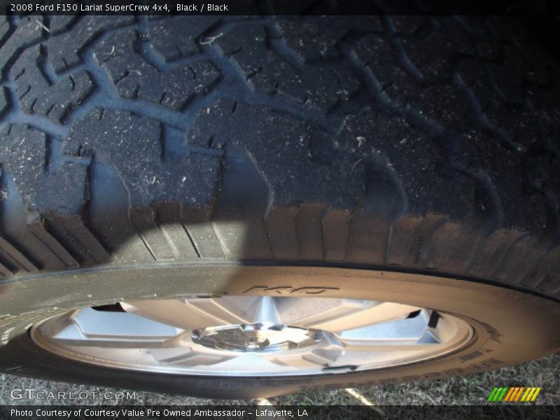 Black / Black 2008 Ford F150 Lariat SuperCrew 4x4