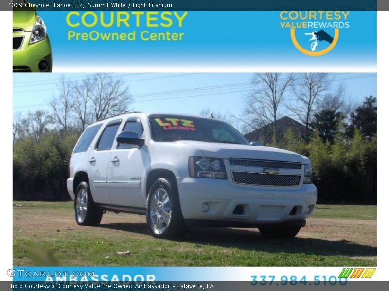 Summit White / Light Titanium 2009 Chevrolet Tahoe LTZ
