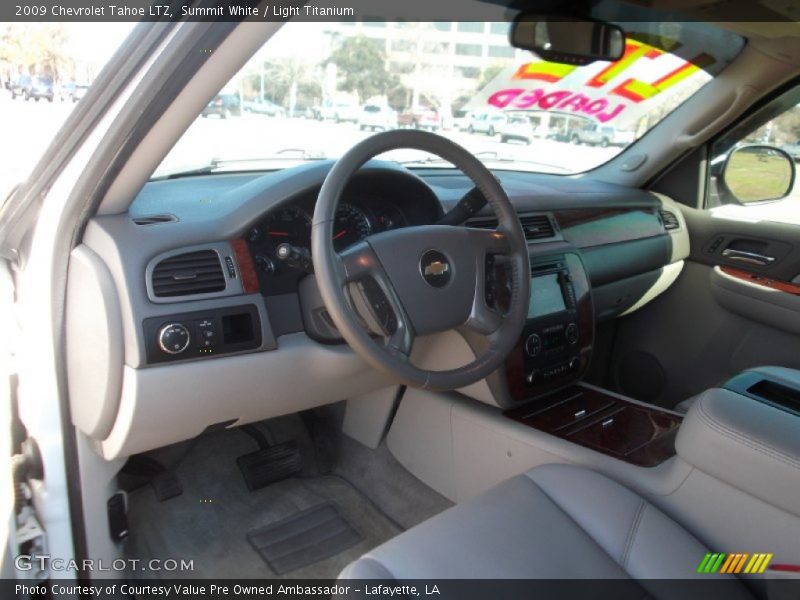Summit White / Light Titanium 2009 Chevrolet Tahoe LTZ
