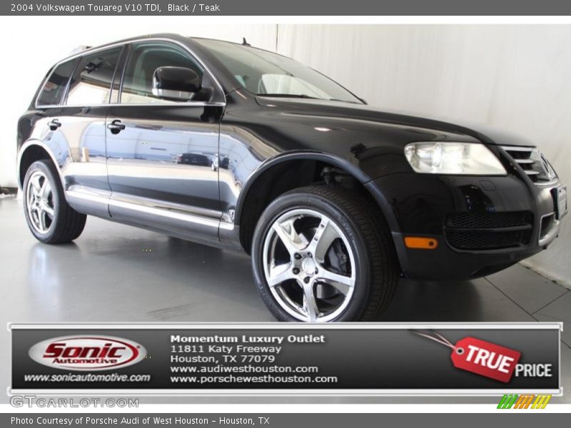 Black / Teak 2004 Volkswagen Touareg V10 TDI