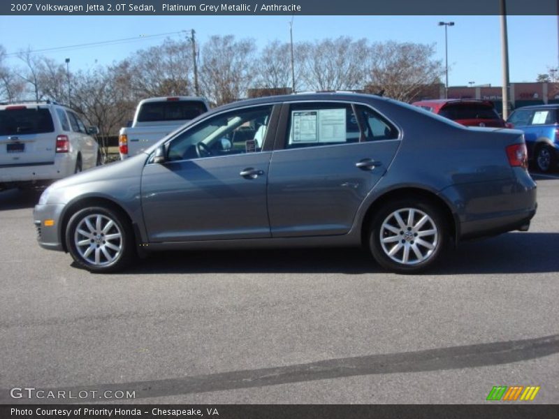 Platinum Grey Metallic / Anthracite 2007 Volkswagen Jetta 2.0T Sedan