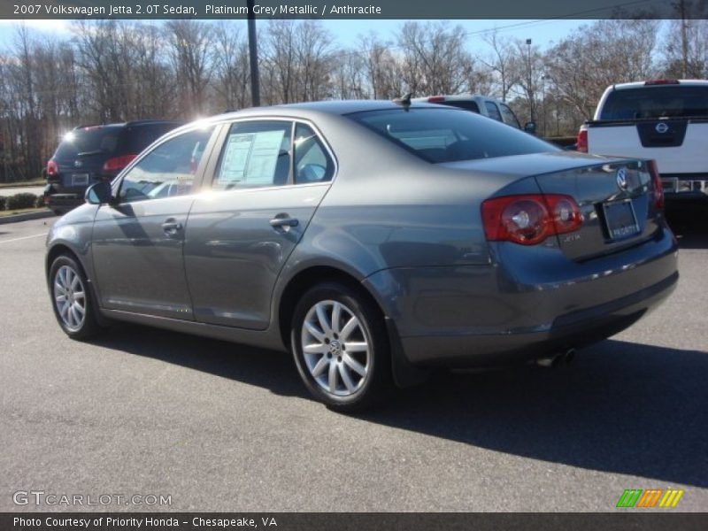 Platinum Grey Metallic / Anthracite 2007 Volkswagen Jetta 2.0T Sedan
