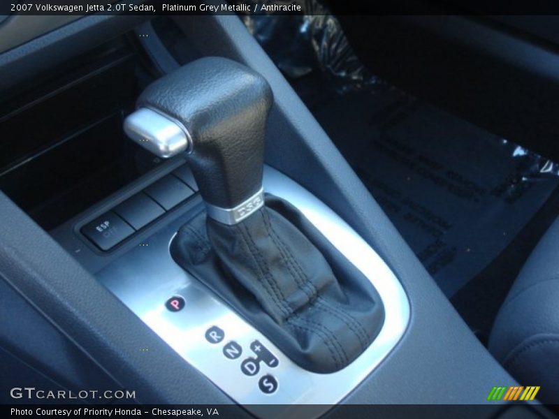  2007 Jetta 2.0T Sedan 6 Speed Tiptronic Automatic Shifter