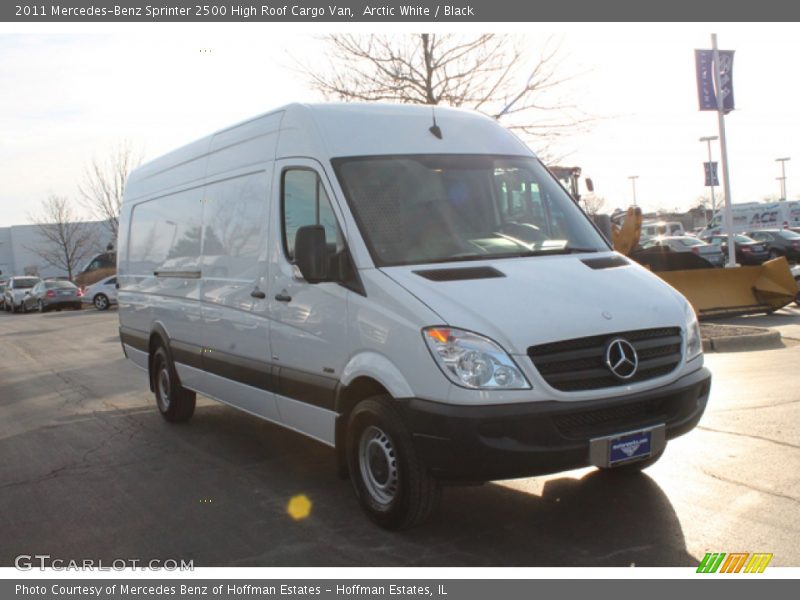 Arctic White / Black 2011 Mercedes-Benz Sprinter 2500 High Roof Cargo Van