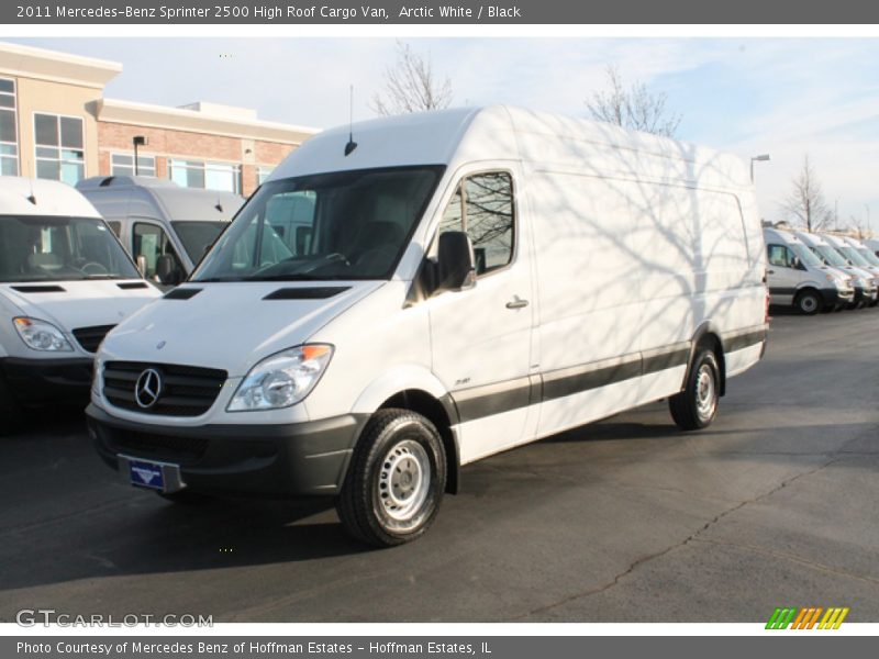 Arctic White / Black 2011 Mercedes-Benz Sprinter 2500 High Roof Cargo Van