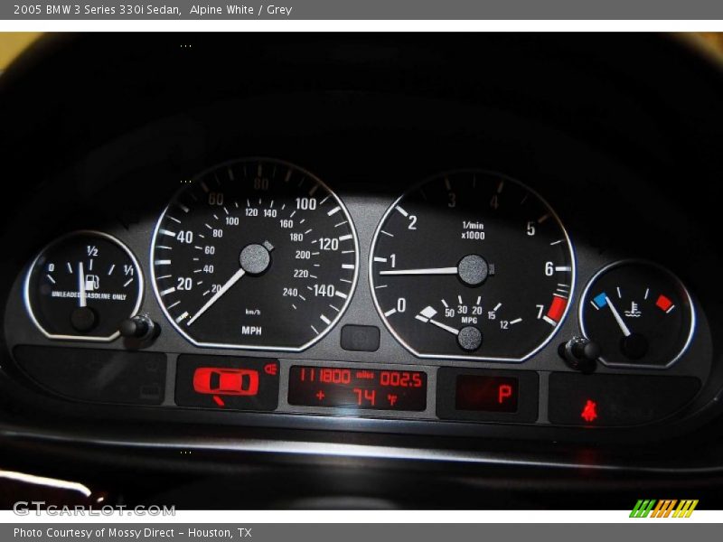 Alpine White / Grey 2005 BMW 3 Series 330i Sedan