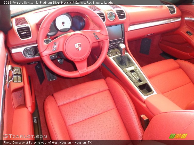  2013 Boxster S Carrera Red Natural Leather Interior