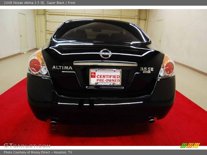 Super Black / Frost 2008 Nissan Altima 3.5 SE