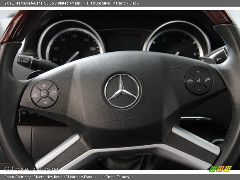 Palladium Silver Metallic / Black 2011 Mercedes-Benz GL 350 Blutec 4Matic