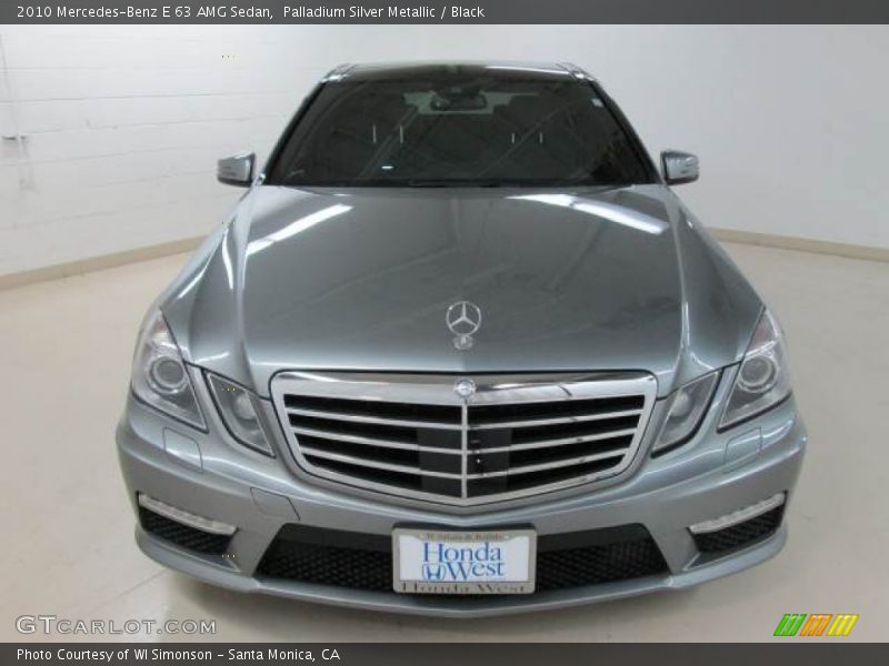 Palladium Silver Metallic / Black 2010 Mercedes-Benz E 63 AMG Sedan