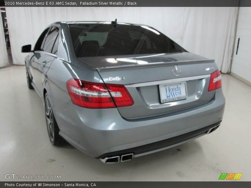 Palladium Silver Metallic / Black 2010 Mercedes-Benz E 63 AMG Sedan