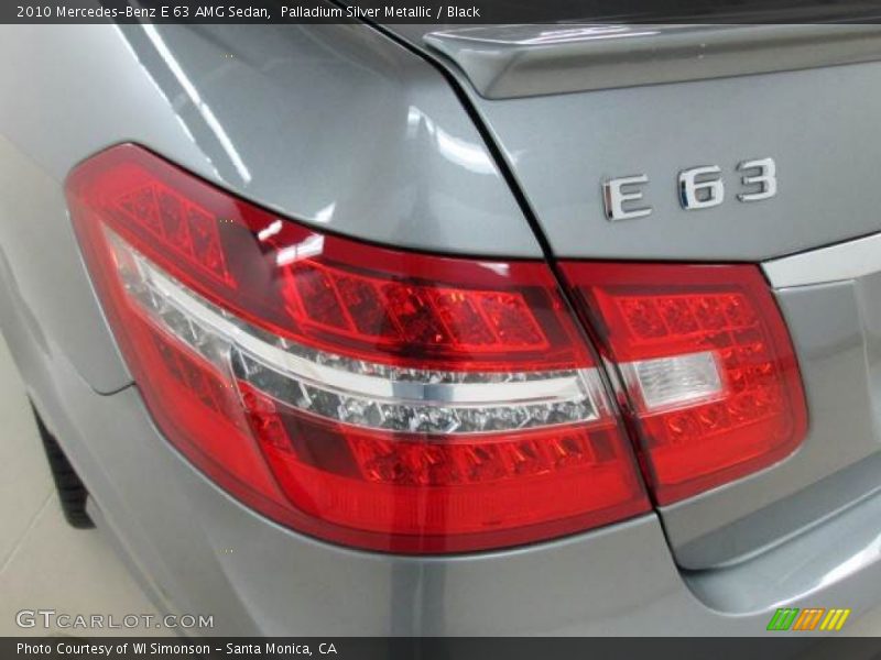 Palladium Silver Metallic / Black 2010 Mercedes-Benz E 63 AMG Sedan