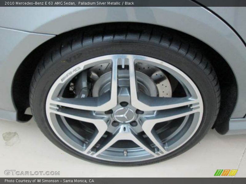 Palladium Silver Metallic / Black 2010 Mercedes-Benz E 63 AMG Sedan