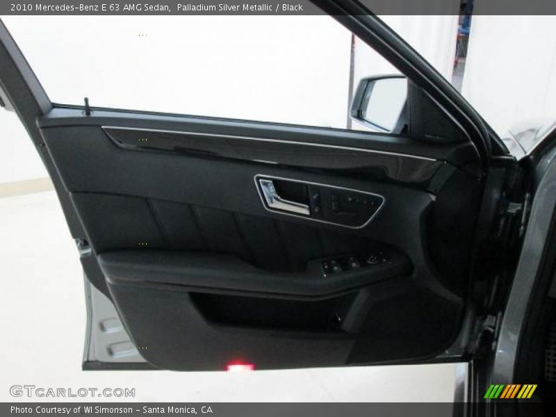 Palladium Silver Metallic / Black 2010 Mercedes-Benz E 63 AMG Sedan