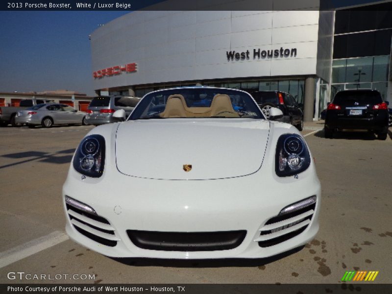 White / Luxor Beige 2013 Porsche Boxster