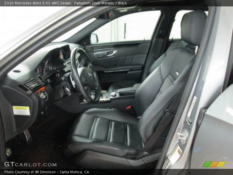 Front Seat of 2010 E 63 AMG Sedan