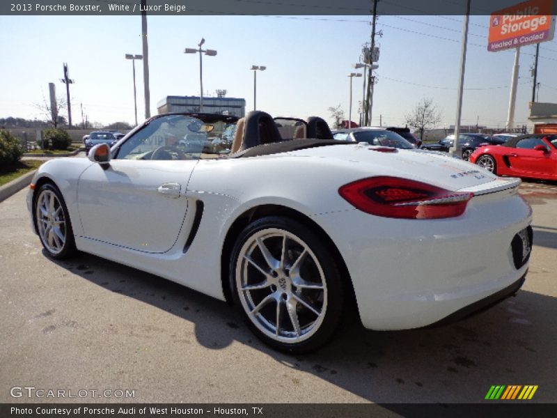 White / Luxor Beige 2013 Porsche Boxster