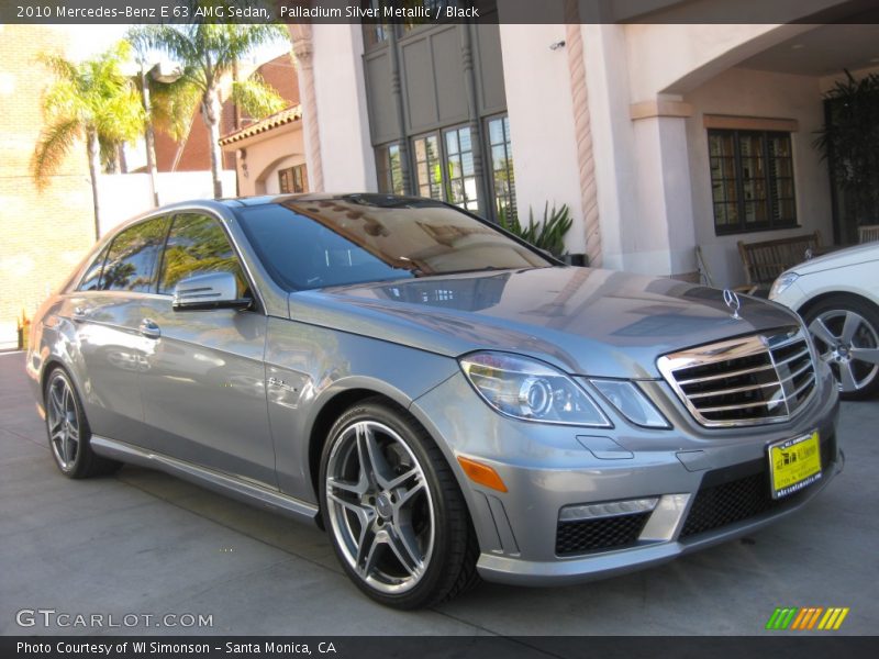 Palladium Silver Metallic / Black 2010 Mercedes-Benz E 63 AMG Sedan